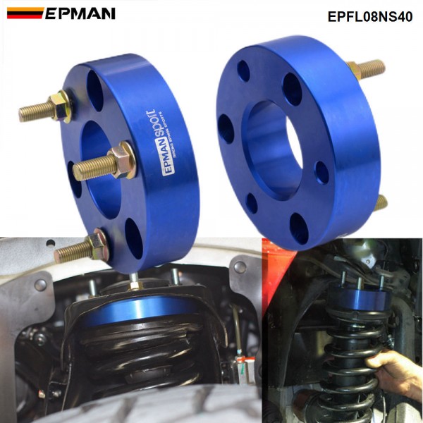 EPMAN Aluminum Front Strut Spacer Suspension Lift Spacers Kit a Pair